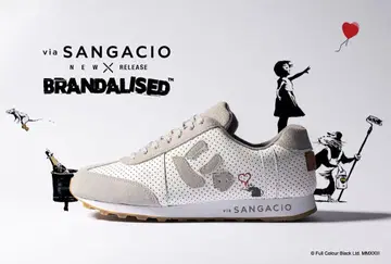 via SANGACIO BRANDALISED 스니커즈 뱅크시 29cm