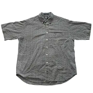 DOCKERS 다커스 반팔 체크 셔츠 80~90년대 구제 의류 시티 보이