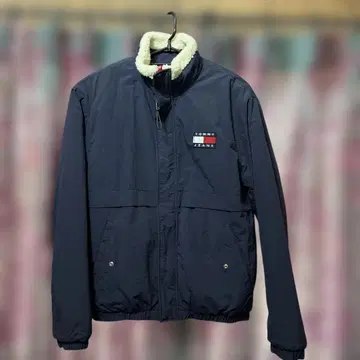 TOMMY JEANS 아우터 네이비/화이트 리버서블