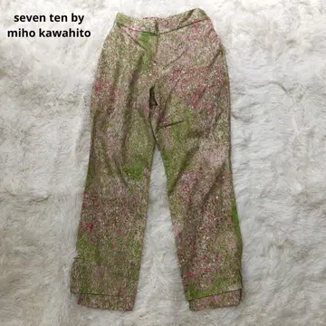 seven ten by miho kawahito 아트 프린트 팬츠