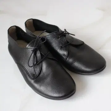 ramble dance 레이스업 슈즈 23.5cm 가죽 블랙