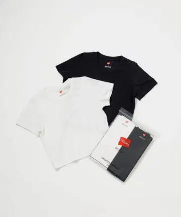 Hanes for BIOTOP CROPPED 티셔츠 2P