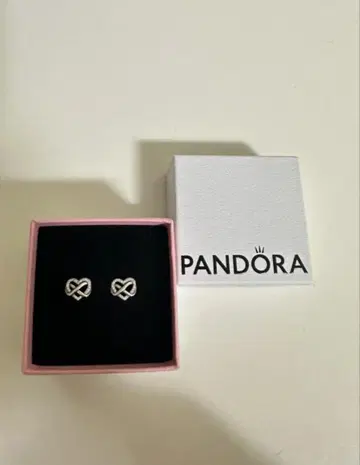 PANDORA 실버 무한대 귀걸이