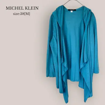 미쉘클랑 MICHEL KLEIN 드레이프 가디건 후드 7부 소매