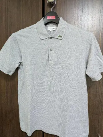 4 LACOSTE 그레이 피케 셔츠 반팔
