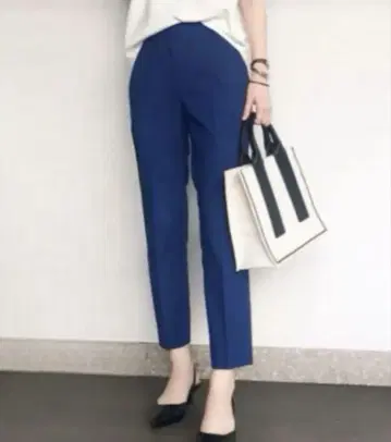 새상품급 최근 모델 플라스테 PLUSSTYLE 스틱 팬츠 린넨 블렌드