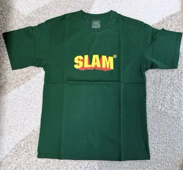 새상품 SLAMBLE 반팔 티셔츠 다크 그린 S