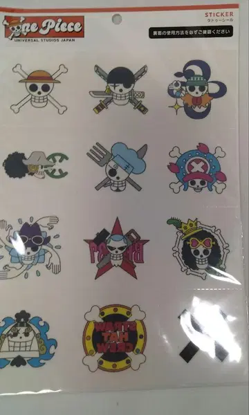 USJ 원피스 조 타투 씰