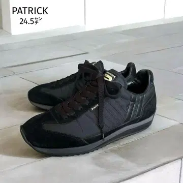 양호한 PATRICK 마라톤 (24.5cm) 블랙 스니커즈 패트릭