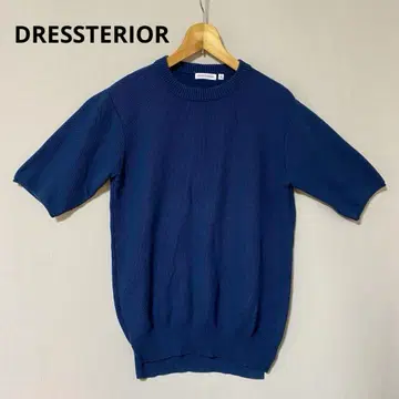 DRESSTERIOR 드레스테리어 크루넥 5부 소매 니트 썸머 니트 L