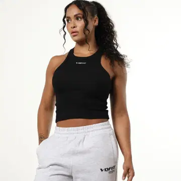 미사용 택 포함 VQFIT 블랙 탱크탑