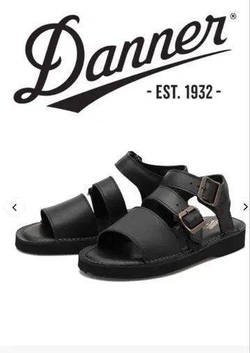 Danner 대너 블랙 스트랩 샌들 천연 가죽