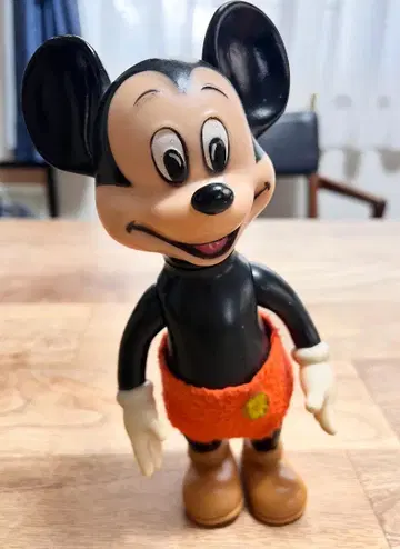 DISNEY 미키마우스 소프트 비닐 인형 피규어 레트로 빈티지