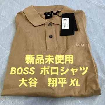 미사용 새상품 Hugo BOSS 보스 피케 셔츠 XL 브라운