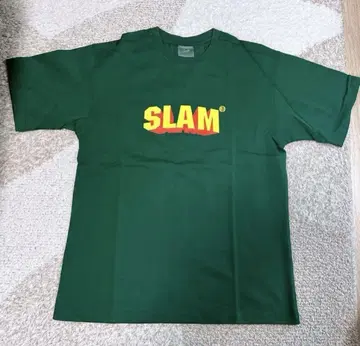 새상품 SLAMBLE 반팔 티셔츠 다크 그린 M