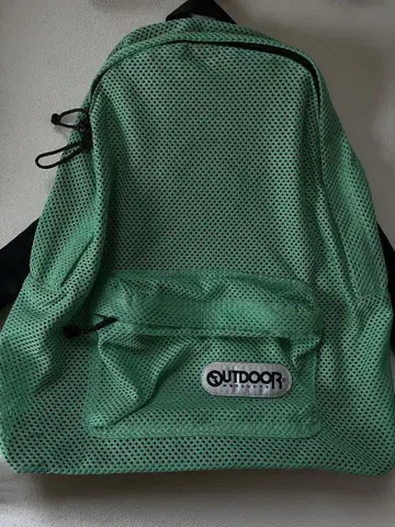 OUTDOOR 메쉬 냅색 민트 그린