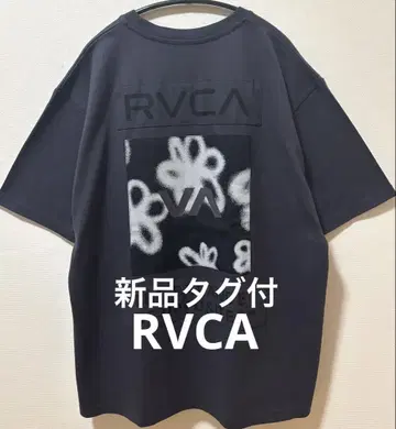 택 포함 새상품 RVCA 루카 양면 브랜드 로고 헤비 웨이트 티셔츠