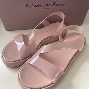 GianvitoRossi 지안비토 로시 핑크 베이지 PVC 39