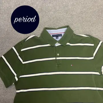 P2095 TOMMYHILFIGER 보더 반팔 피케 셔츠