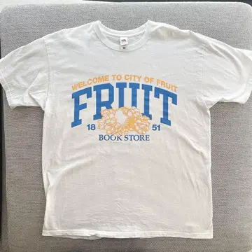 FRUIT OF THE LOOM 티셔츠 화이트 XL 사이즈 반팔