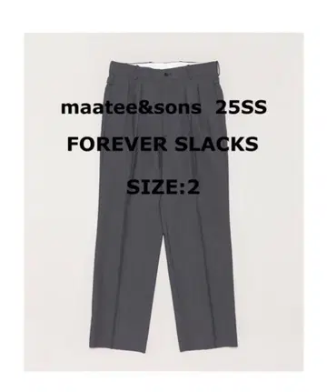 25SS maatee&sons Forever Slacks