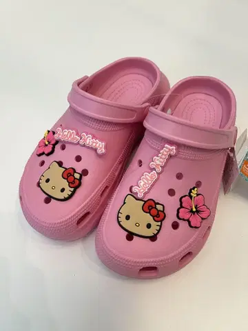 새상품 LL 사이즈 일광화상 키티 산리오 샌들 핑크 24.5-25cm