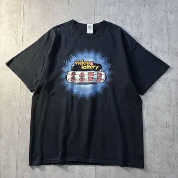 구제 의류 GILDAN 반팔 티셔츠 양면 프린트 XL 블랙