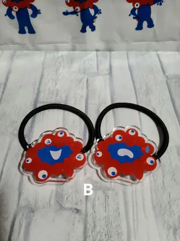 오사카 만국 박람회 한정품!   부드러운 얼굴 머리끈 2개 세트