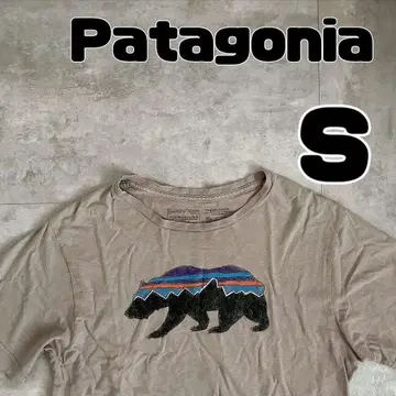 patagonia 파타고니아 프린트 반팔 티셔츠 베이지 S