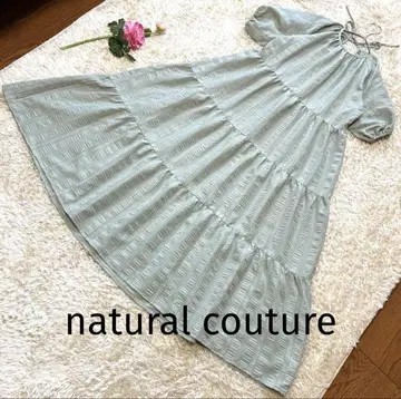 natural couture 티어드 롱 원피스 맥시 길이