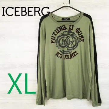 ICEBERG 아이스버그 <벨로아 문자 코튼 롱 T> M1686s
