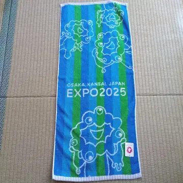 간사이 만박 EXPO2025 먁먁 스포츠 타월 34cm 81cm