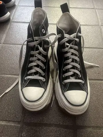컨버스 올스타 블랙 통굽 하이컷 트렉 웨이브