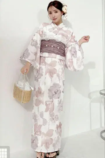 꽃무늬 유카타 세트[gi1506] 그레일