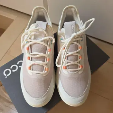 ECCO 캐주얼 골프화 화이트/핑크