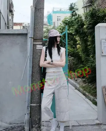 COYSEIO 그레이 카고 팬츠