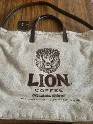 LION COFFEE ear 토트백