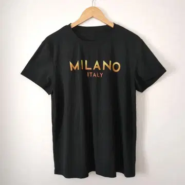 MILANO ITALY 반팔 티셔츠 티셔츠 블랙 검정