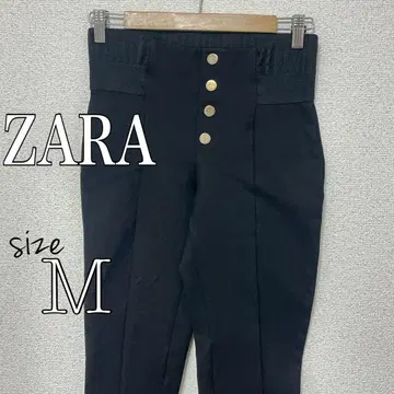 [ ZARA ] 자라 스트레치 팬츠 블랙 하이웨스트 M 사이즈