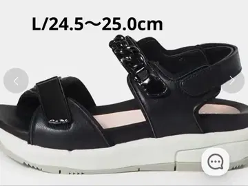 fitfit 커브 체인 샌들 블랙 L(24.5~25.0cm)