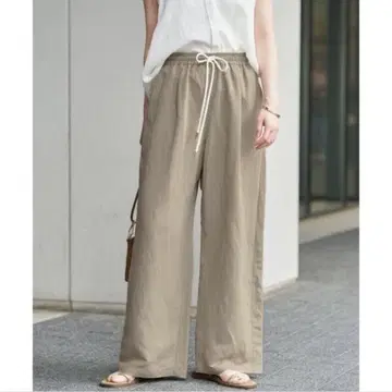 린넨 레이온 이지 팬츠 이에나