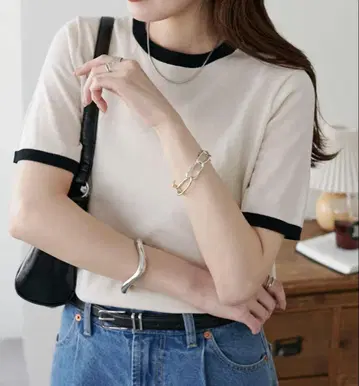 (미사용 새상품) 하이 트위스트 링거 풀오버