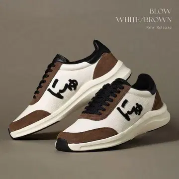 미사용 새상품 뉼BLOW [ WHITE x BROWN ] 28cm