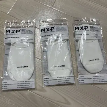 MXP 스니커즈 삭스 40-MXP (24-26cm) 화이트 3개 세트