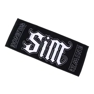 SiM 블랙 레터 LOGO 페이스 타월 NEW MERCH