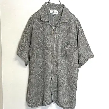 Island Shares 알로하 셔츠 남성용 XL 실크 100% 아이보리