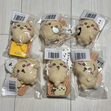 치이카와 (먼작귀) 토끼 투성이 복권 E상 인형 배지 6종