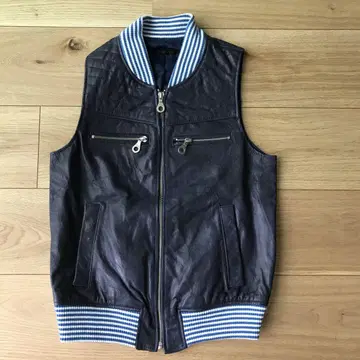[미사용 새상품] moussy 마우지 라이더 베스트 양가죽 시프스킨