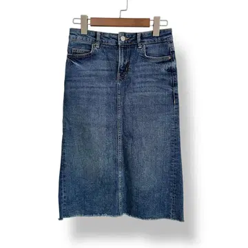 ZARA WOMAN 자라 우먼 타이트 데님 스커트 슬릿 스트레치