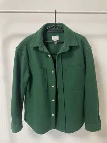 H&M 그린 컬러 셔츠 자켓 유니섹스